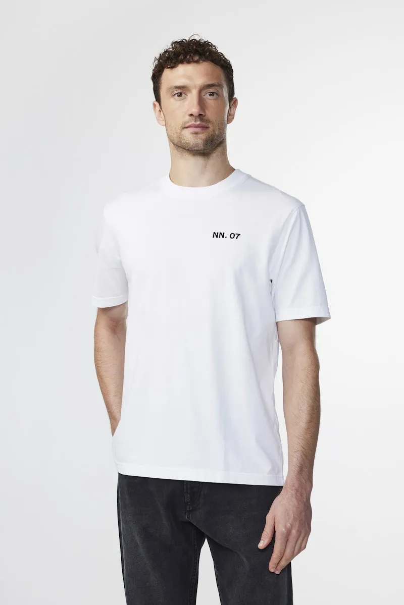 ADAM 3209 EMBROIDERY TEE  WHITE