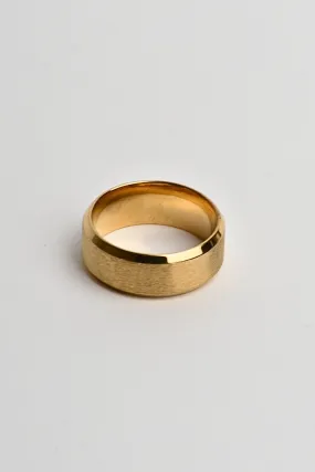 Anillo Liso Minimalista Básico Dorado