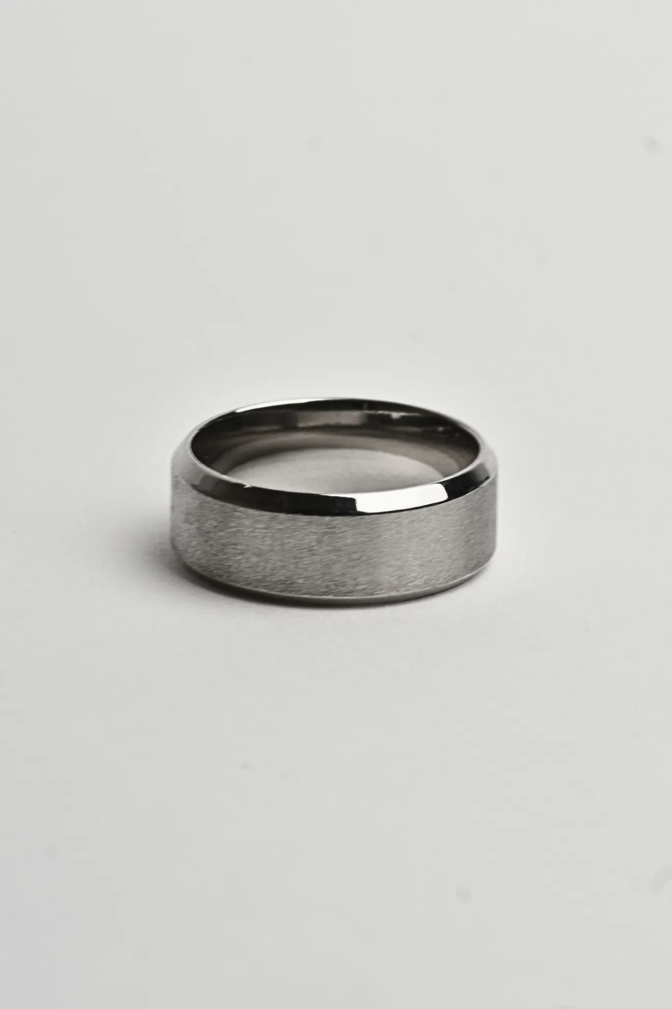 Anillo Liso Minimalista Básico Plateado