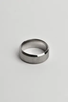 Anillo Liso Minimalista Básico Plateado