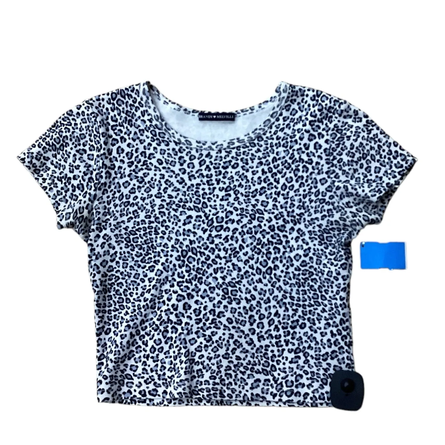 Animal Print Top Short Sleeve Brandy Melville, Size S