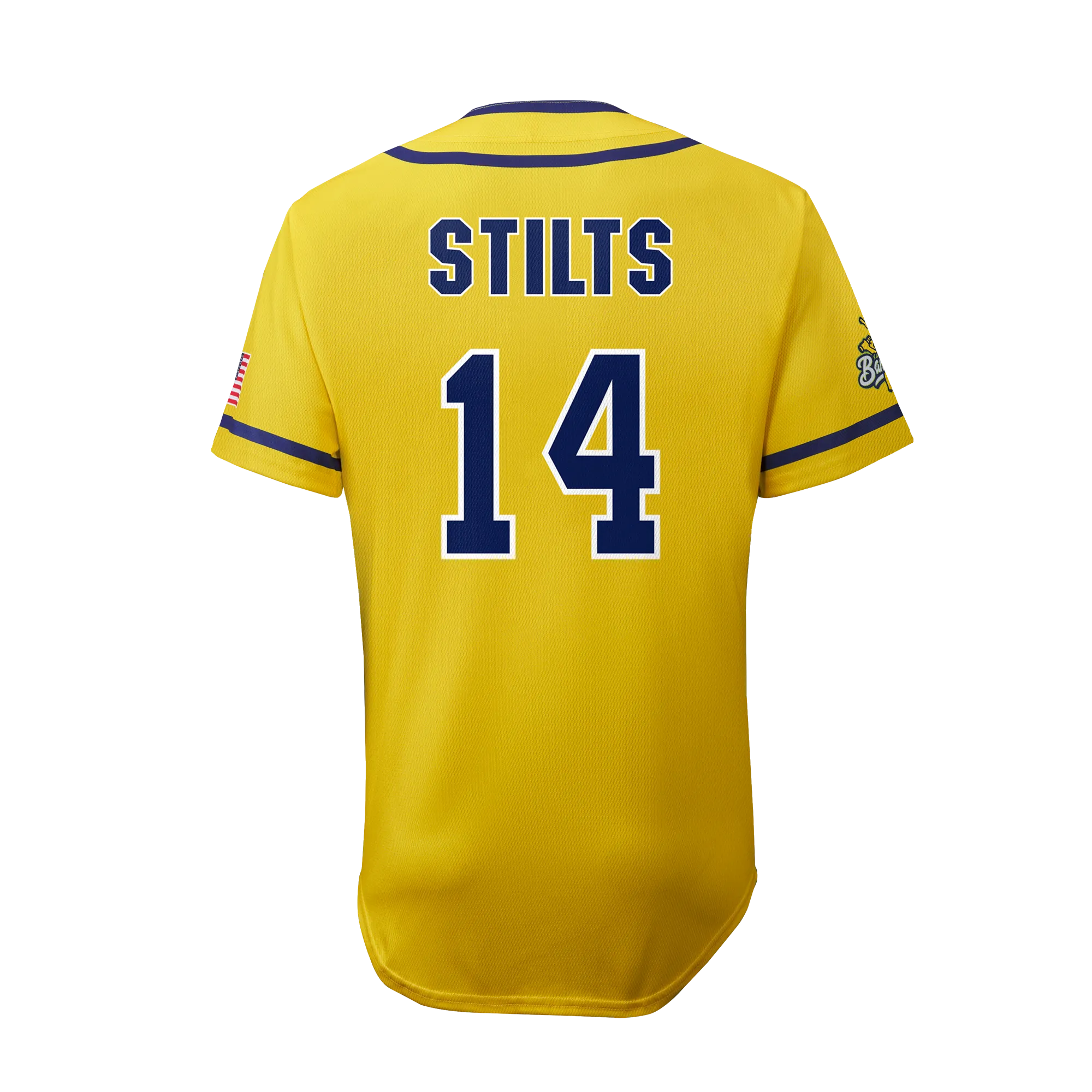 Bananas Stilts #14 EvoShield Jersey - Yellow