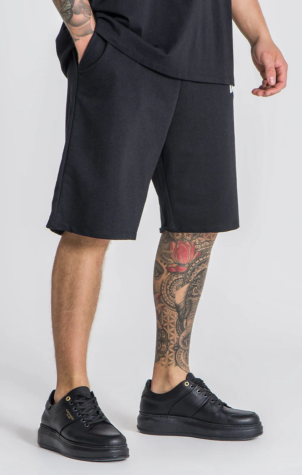 Black Kavanagh Loose Shorts