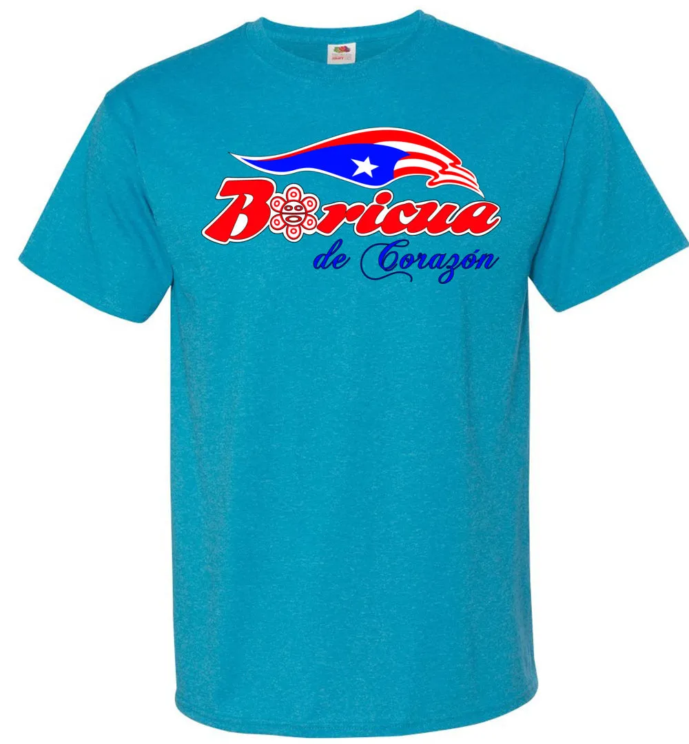 Boricua De Corazon T-Shirt (Small-6XL)