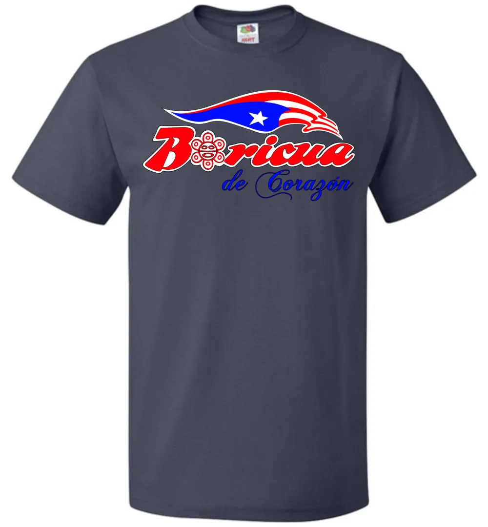 Boricua De Corazon T-Shirt (Small-6XL)