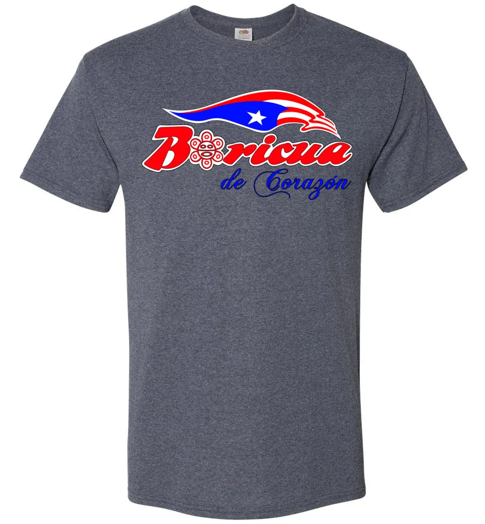 Boricua De Corazon T-Shirt (Small-6XL)