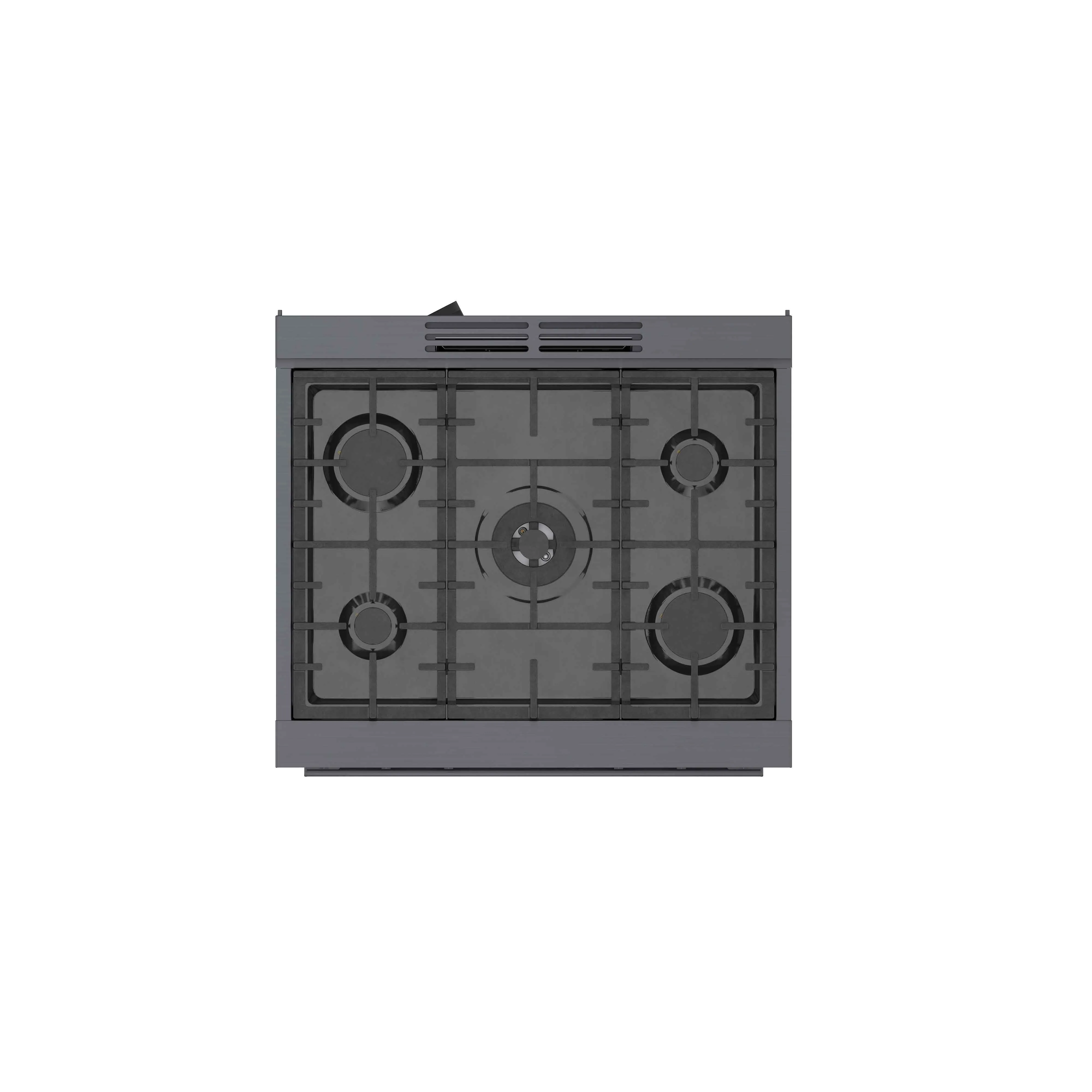 Bosch 30" Industrial Style Duel-Fuel Range Black Stainless Steel - HDS8045C