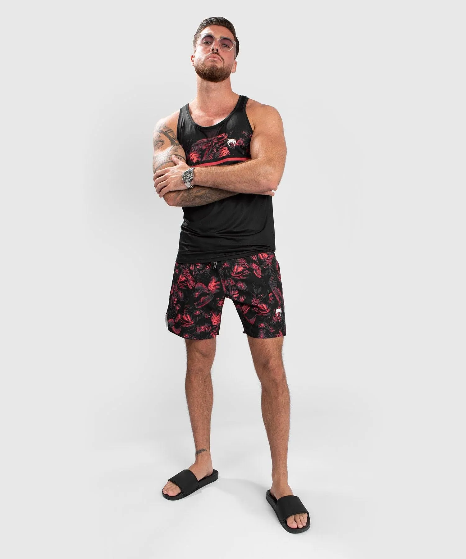 Camiseta de tirantes Venum Bali Jungle Dry Tech - Rojo