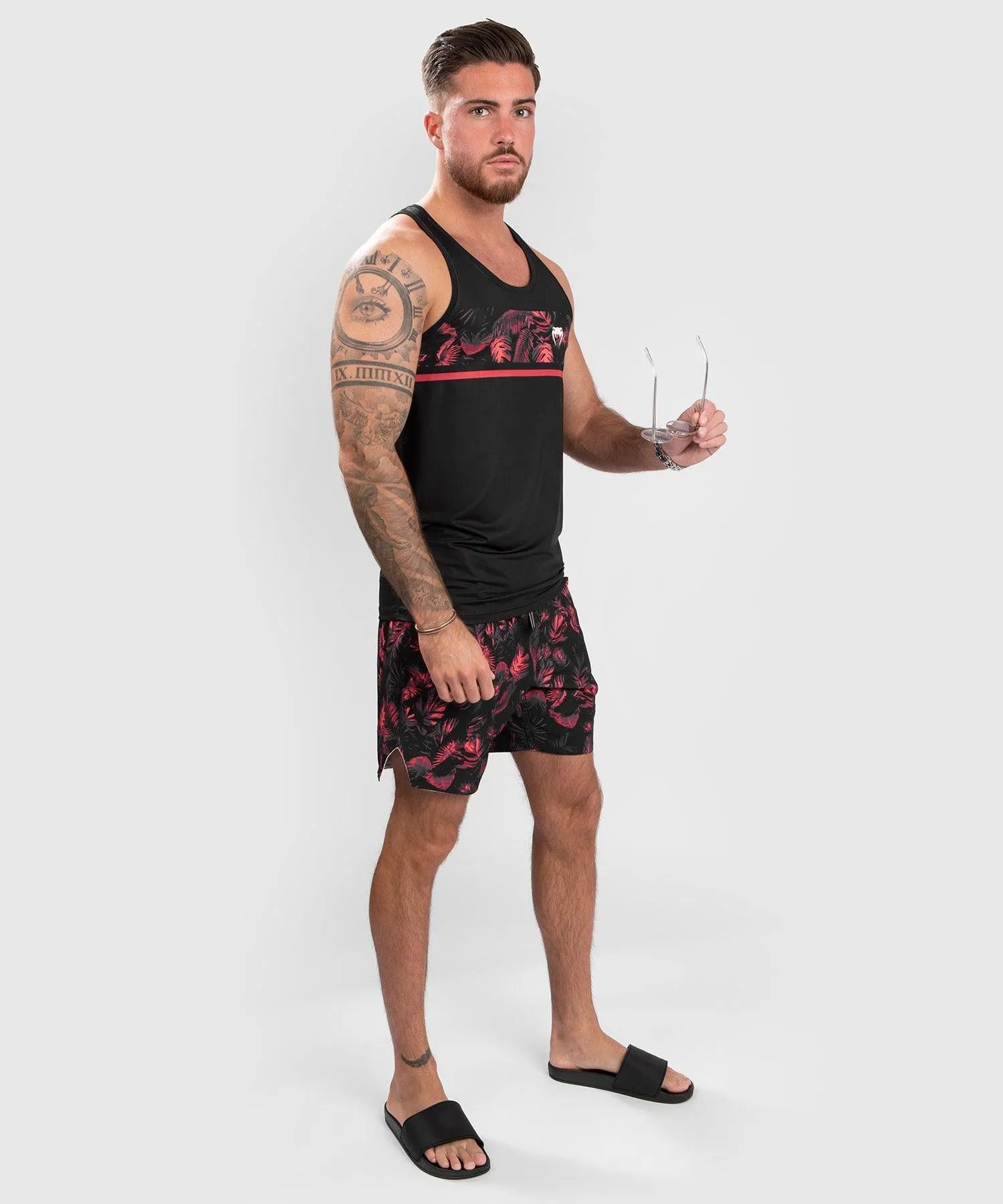 Camiseta de tirantes Venum Bali Jungle Dry Tech - Rojo