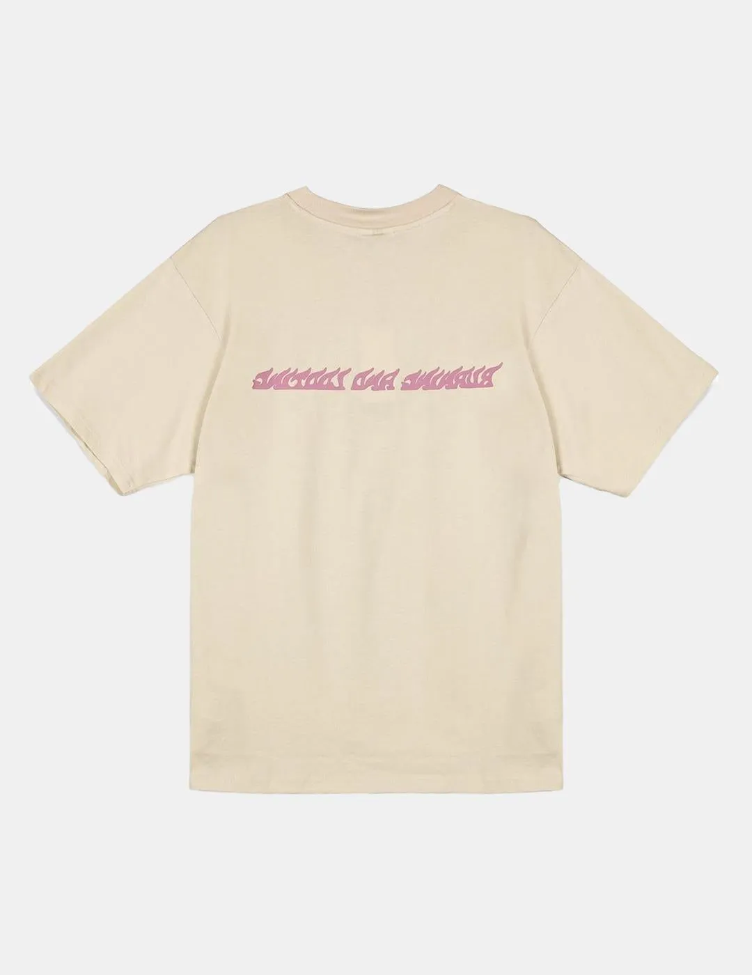 Camiseta Grimey Melted Stone Oversized Beige