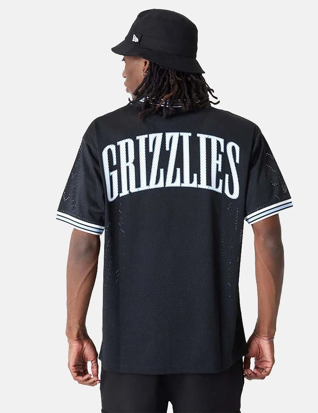 Camiseta New Era NBA Memphis Grizzlies Mesh Negro