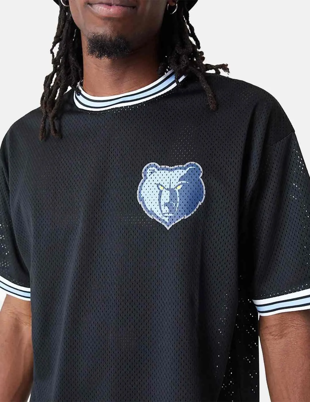 Camiseta New Era NBA Memphis Grizzlies Mesh Negro