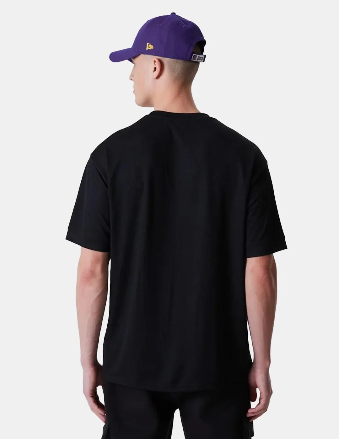 Camiseta New Era NBA Outline Mesh Lakers Negro