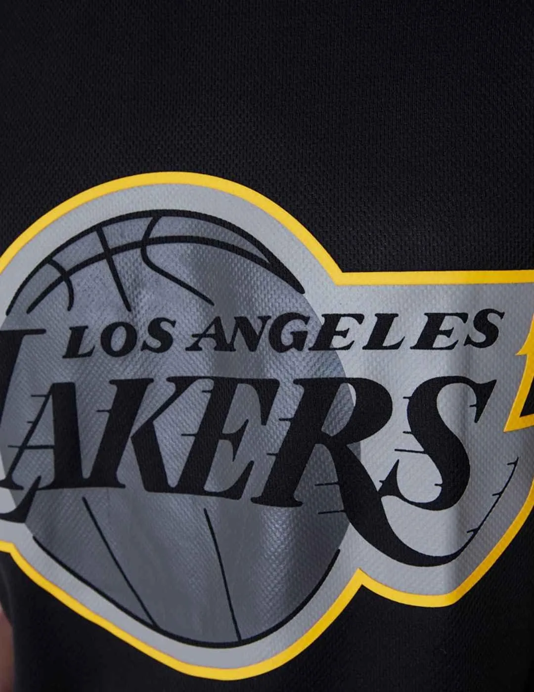 Camiseta New Era NBA Outline Mesh Lakers Negro