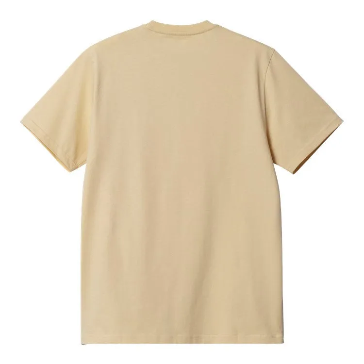 CARHARTT WIP POCKET T-SHIRT CORNSILK