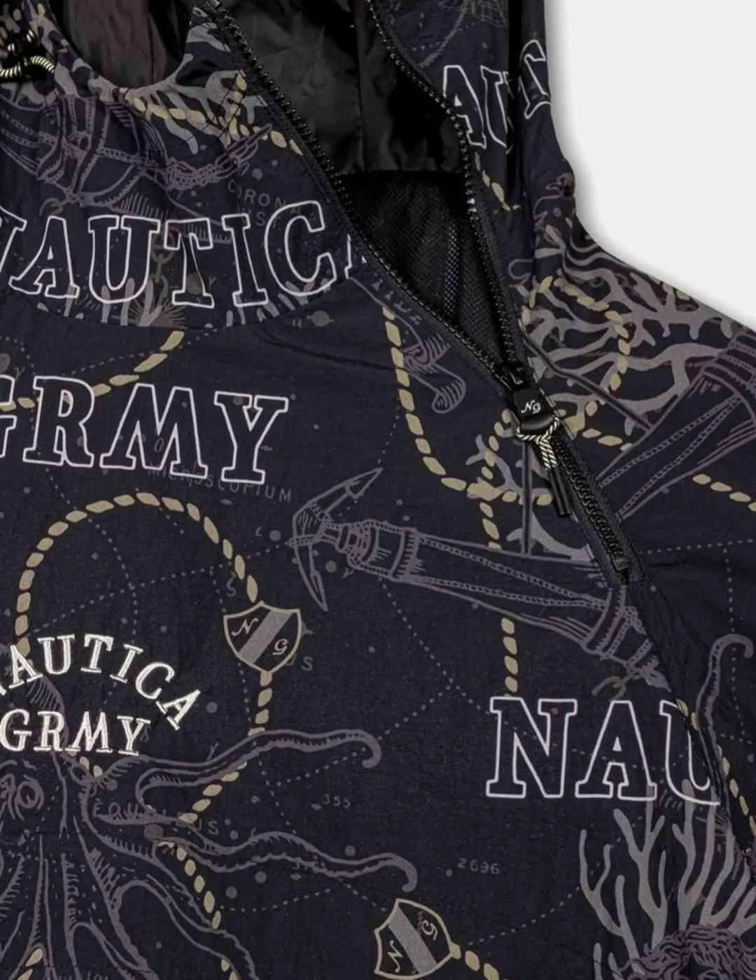 Chaqueta Grimey x Nautica Mighty Harmonist Negro