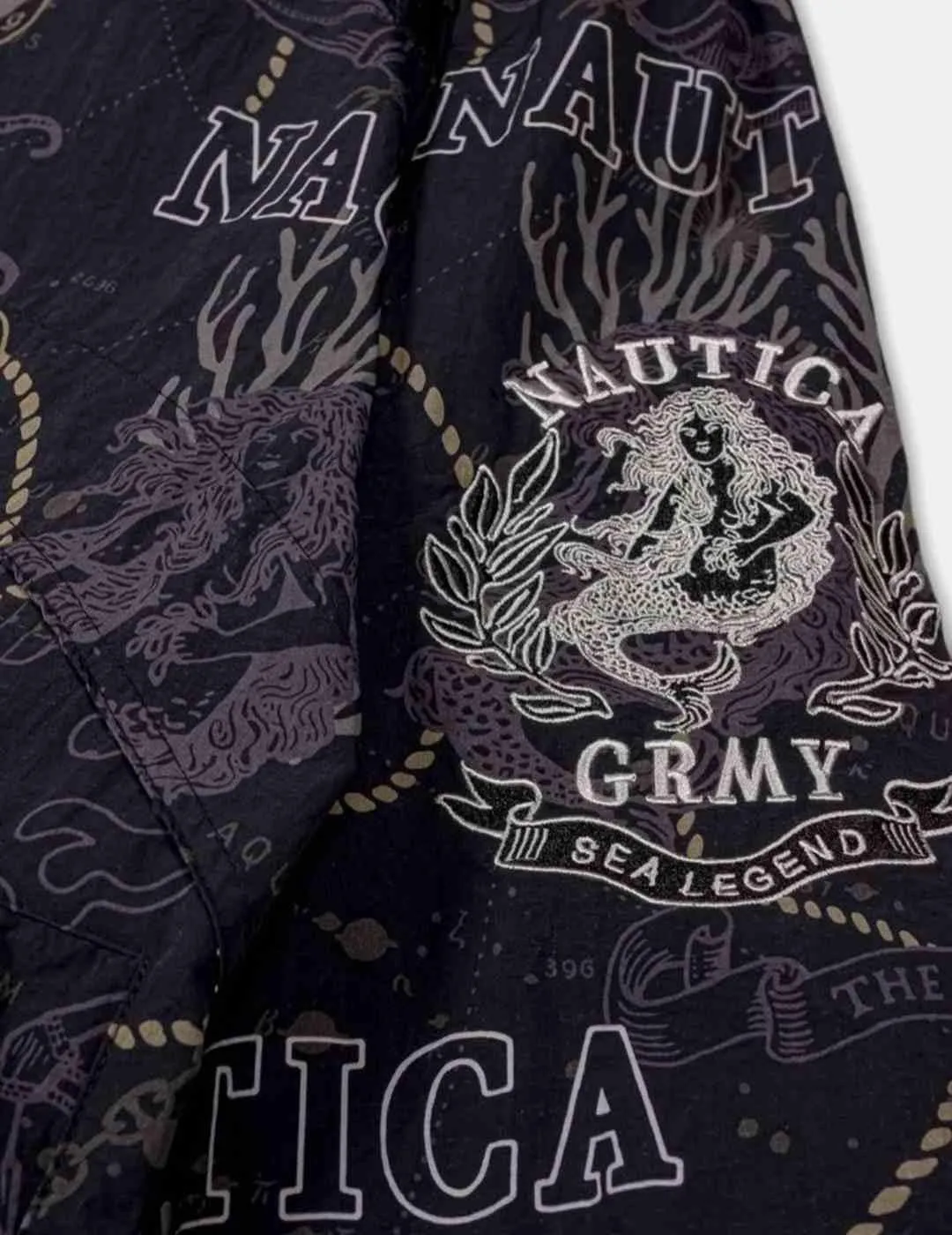 Chaqueta Grimey x Nautica Mighty Harmonist Negro