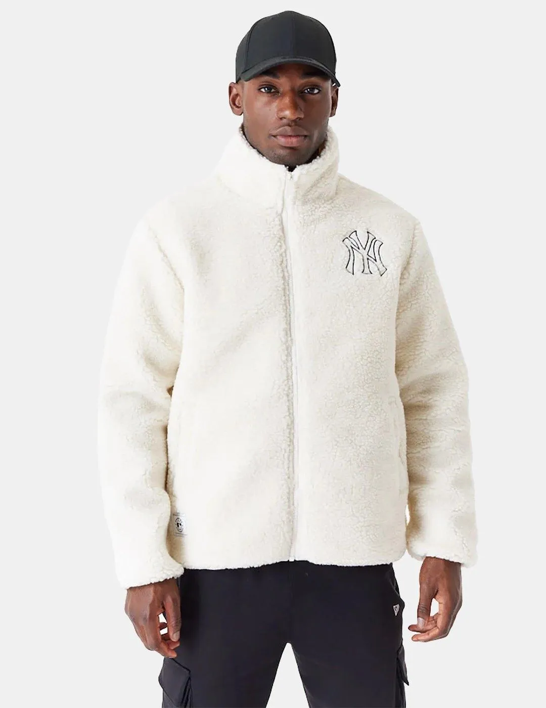 Chaqueta New Era MLB NY Yankees Sherpa Blanco