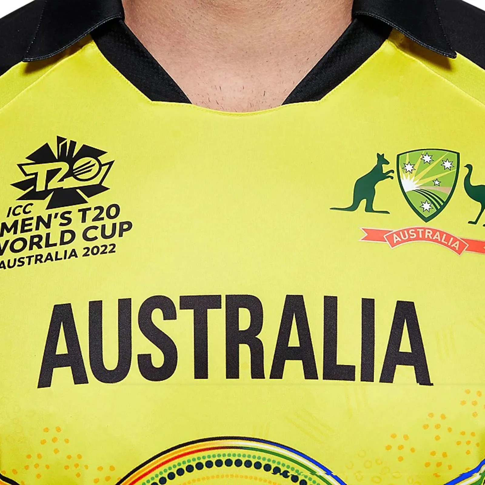 Cricket Australia 2022/23 WORLD CUP T20 Indigenous Replica Mens Shirt by Asics