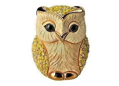 De Rosa Confetti Design Cream Owl Figurine