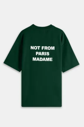 Drôle de Monsieur Slogan Tee - Dark Green