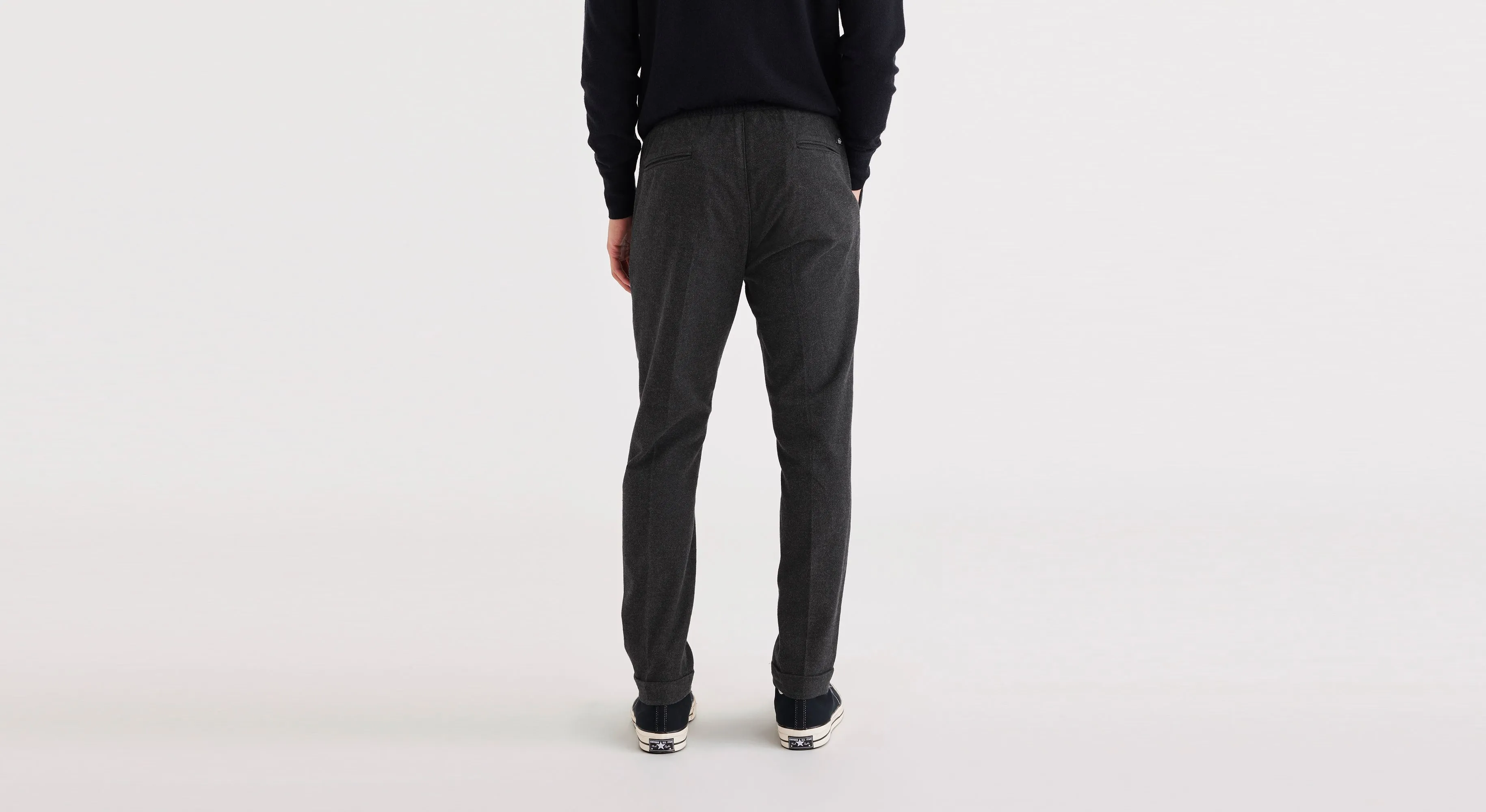 Men's Slim Tapered Fit Refined Pull-On Pants