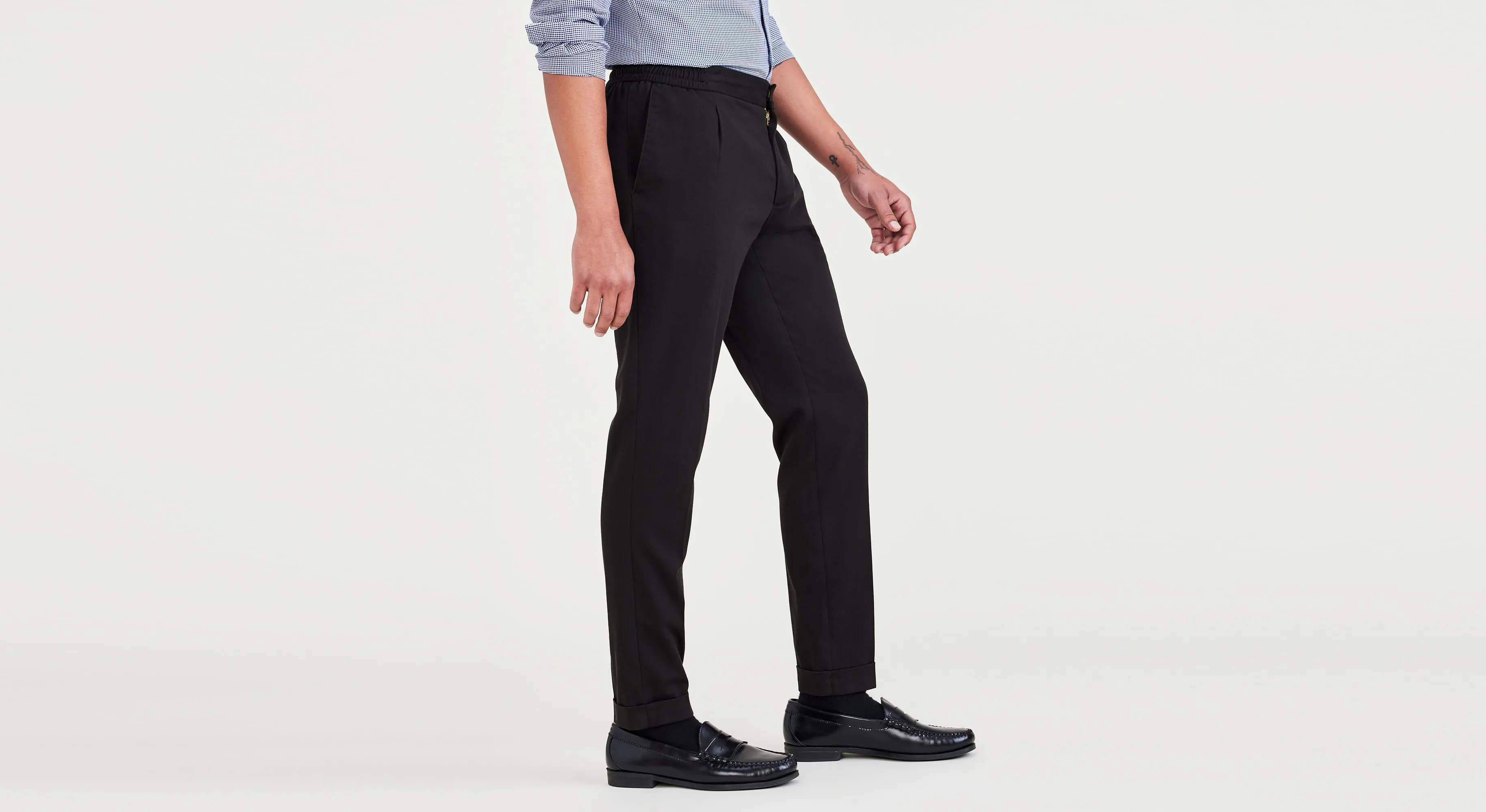 Men's Slim Tapered Fit Refined Pull-On Pants