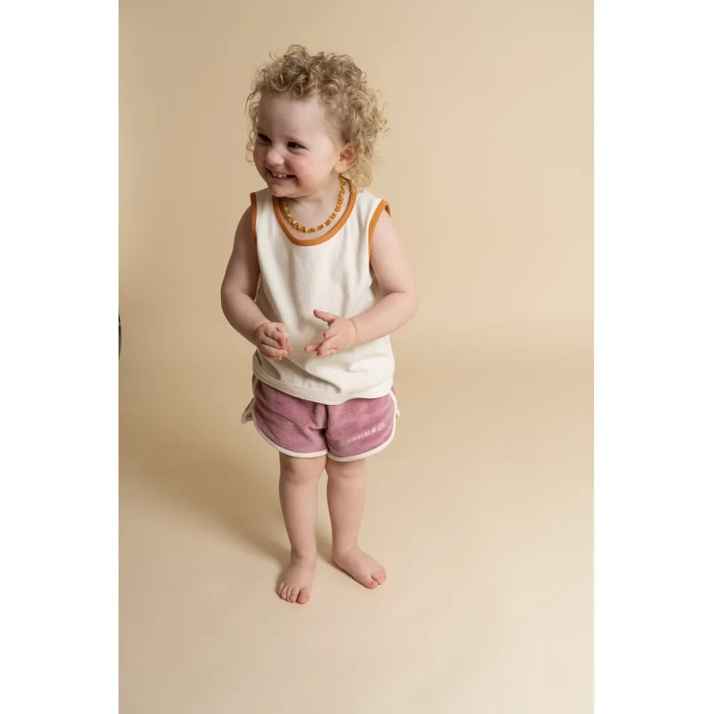 Oversized Tank Top | GOTS - Creamy White,Sienna