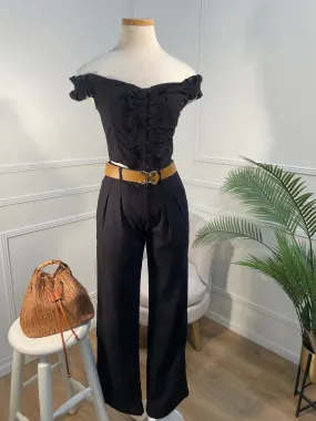 Pantalón estilo trouser negro