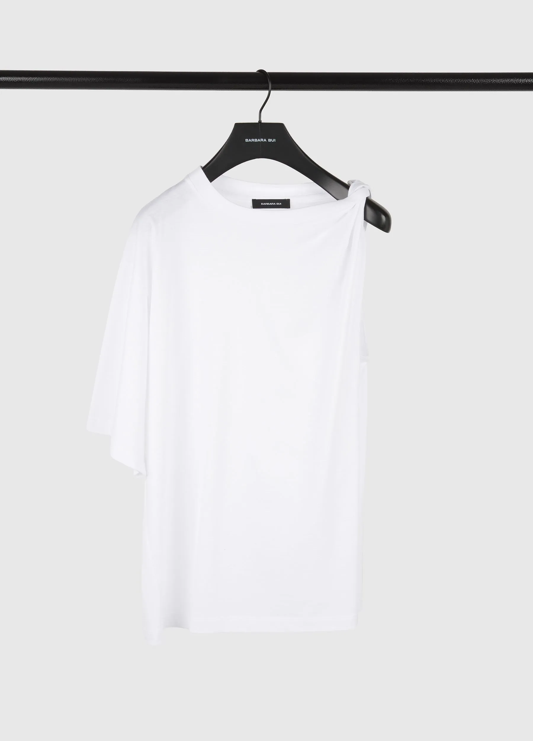 Tee-shirt en jersey de coton bord roulotté